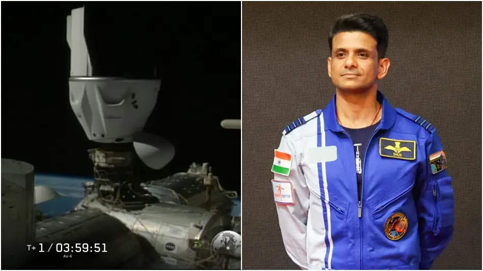 Shubhanshu Shukla ISS docking