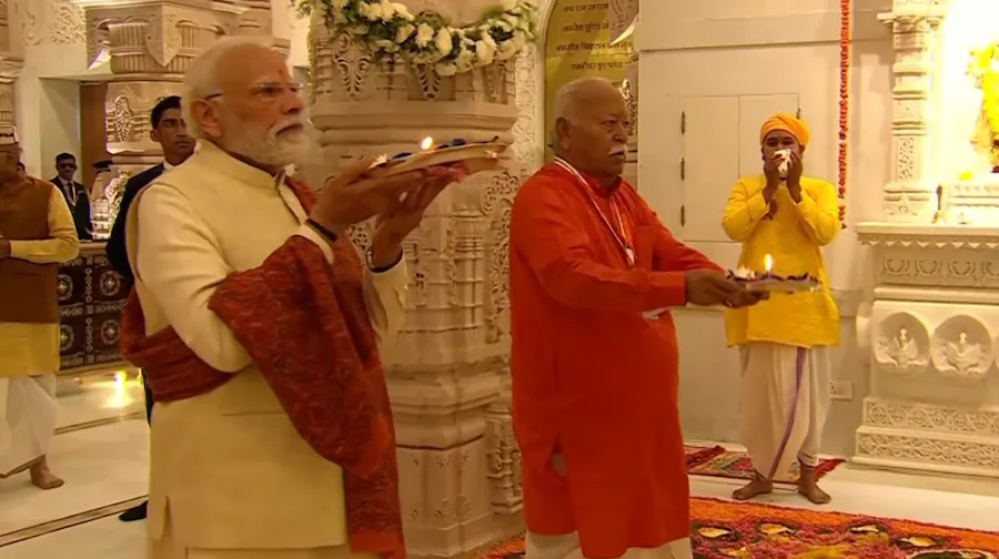 अयोध्या में पीएम मोदी ने किया धर्म ध्वजारोहण | Ram Mandir Dhwajarohan Latest Update