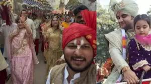 वृंदावन के कथावाचक इंद्रेश उपाध्याय महाराज की शाही घुड़चड़ी, 5 दिसंबर को जयपुर में रचाएंगे विवाह