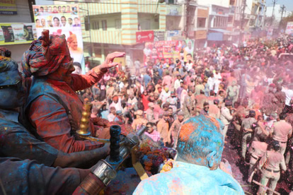 उज्जैन में रंगपंचमी का उत्सव, गैर में शामिल हुए सीएम मोहन यादव