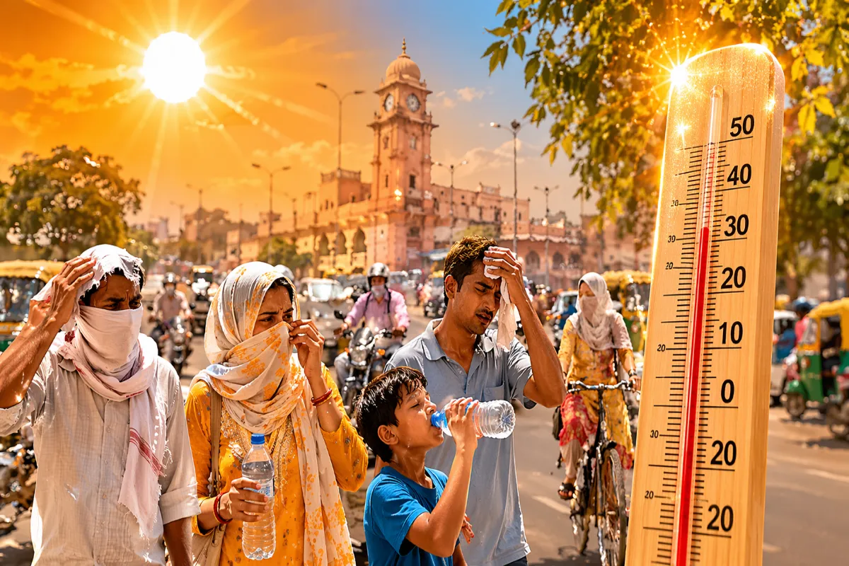 कानपुर : गर्मी का कहर: 43°C पार तापमान, हीट इंडेक्स 50 के ऊपर, लू का अलर्ट जारी